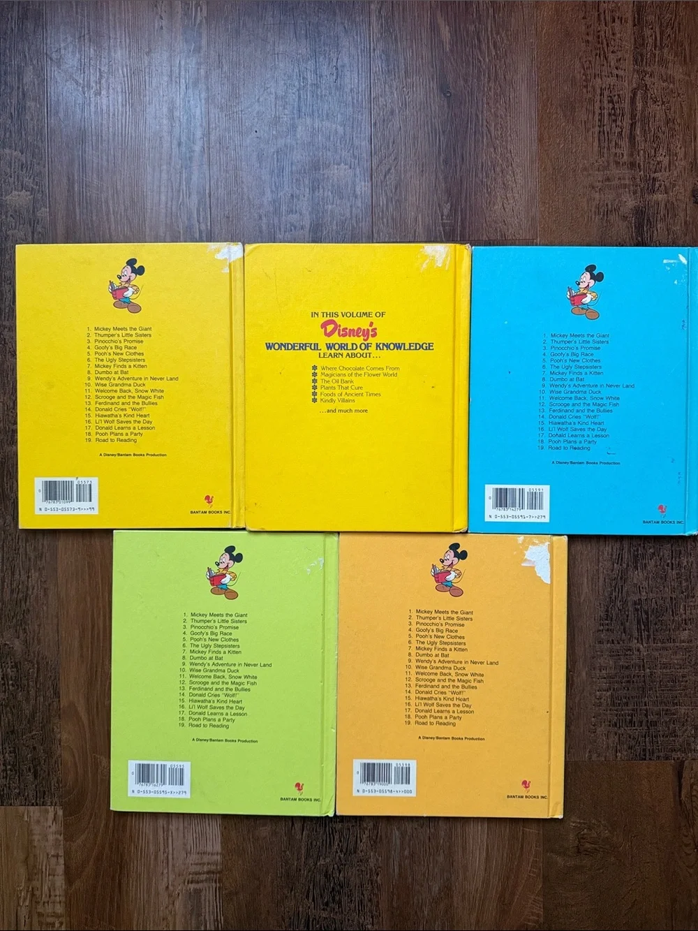 Disney Vintage Beginner Reader Book Set